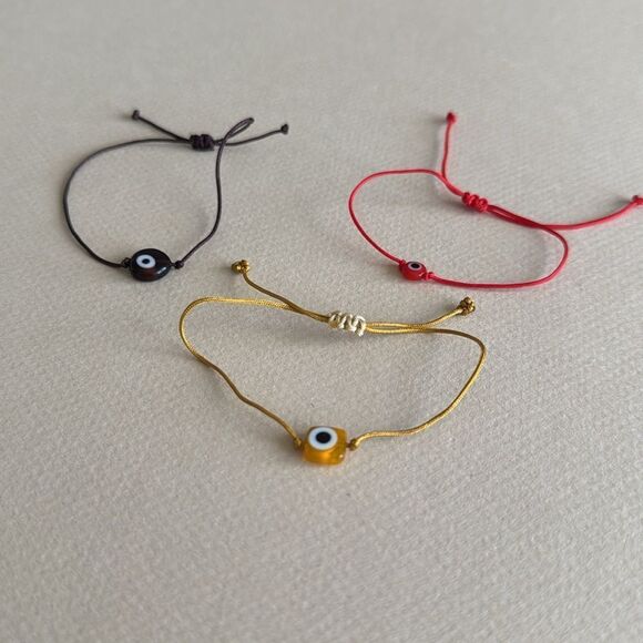 Colorful Evil Eye Bracelets Set R896 - Picture 2 of 2